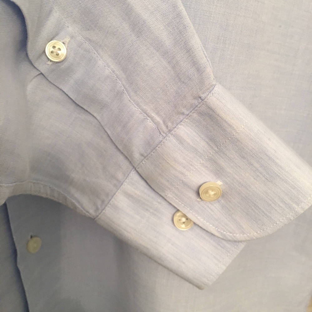 SuitSupply Cotton Linen Extra Slim Shirt - Picture 6 of 8